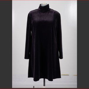 Versatile Black Velvet Dress - Betsy Lauren XL